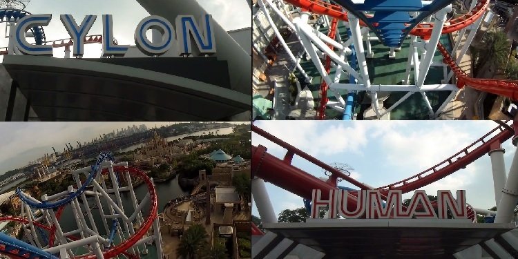 Side-by-Side POV of Battlestar Galactica at Universal Singapore!