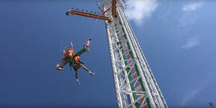 POV Video of Super Sling Shot Ride!