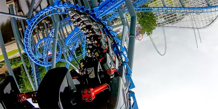 POV Video of Blue Hawk at Six Flags Over Georgia!